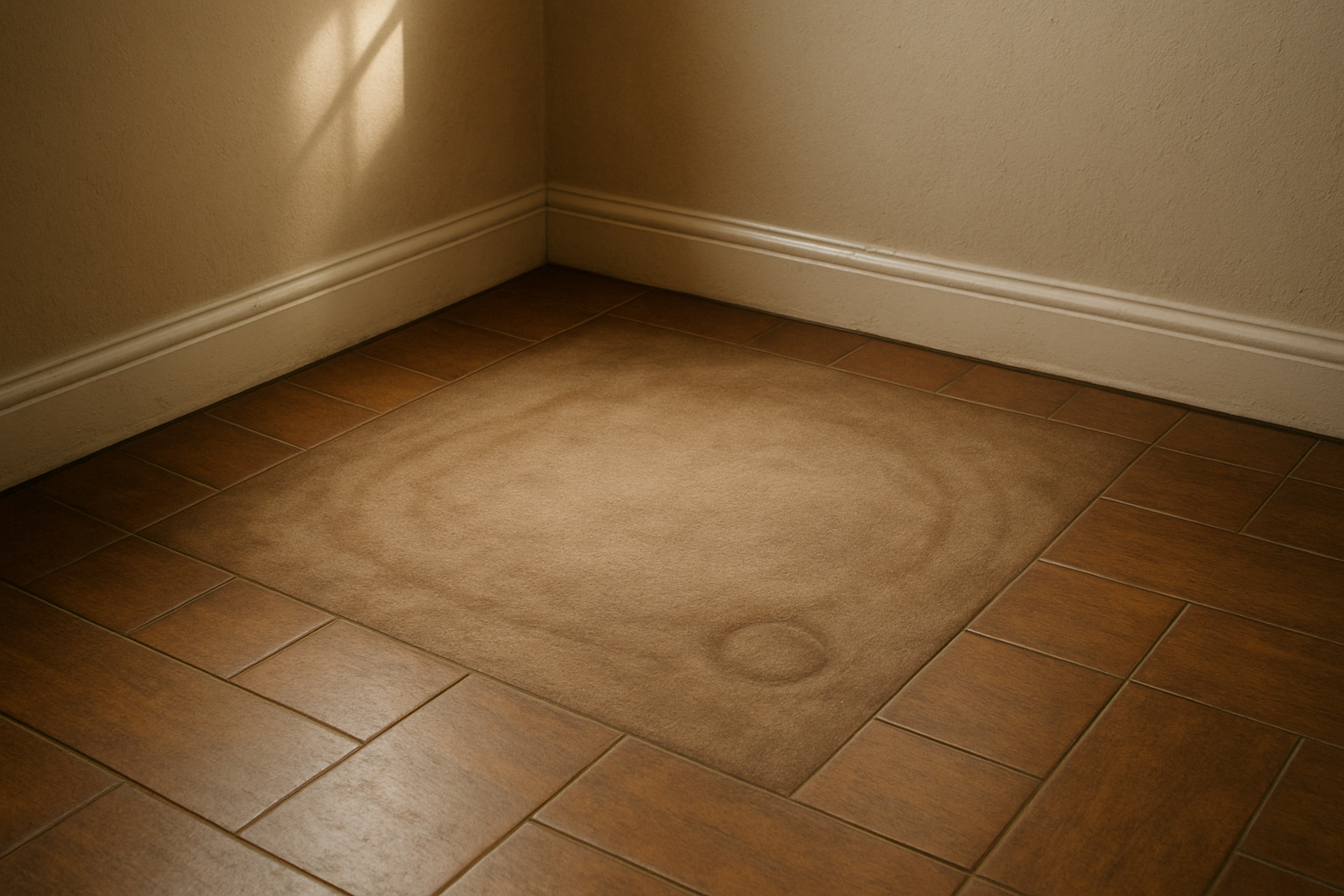 Voy a vender una pelota y una manta "invisible" por tanto debe verse un rincón del suelo, como el lugar donde estaría una mascota, pero sin la mascota y sin los objetos. 